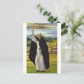 St. Dominic by Botticelli Postcard Postkarte (Stehend Vorderseite)