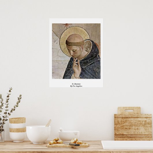 St. Dominic By Fra Angelico Poster (Küche)