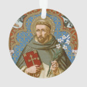 St. Dominic de Guzman (BK 011) Circular Acrylic Ornament (Rückseite)