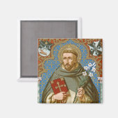 St. Dominic de Guzman (BK 011) Magnet (Vorderseite/Rückseite)