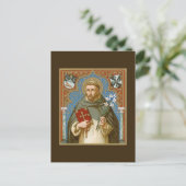 St. Dominic de Guzman (BK 011) Postkarte (Stehend Vorderseite)