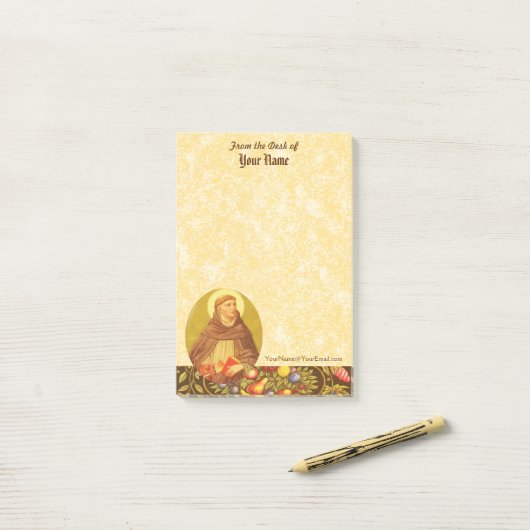 St. Dominic de Guzman (PM 02) 4"x6" Post-it Klebezettel (Auf Schreibtisch)