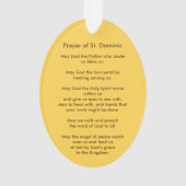St. Dominic de Guzman (PM 02) Acryl Ornament (Rückseite)