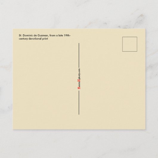 St. Dominic de Guzman (PM 02) Postkarte 2 (Rückseite)