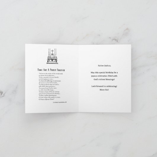 St. Dominic Geburtstagskarte Karte (Innenseite)