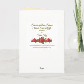 St Dominic mit dem Rosenbeet Karte (Rückseite)