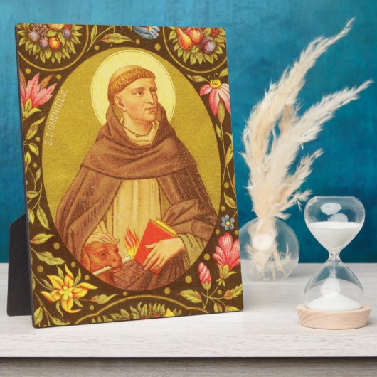 St. Dominic (PM 02) 8"x10" Plaque 2 with Easel Fotoplatte (Seite)