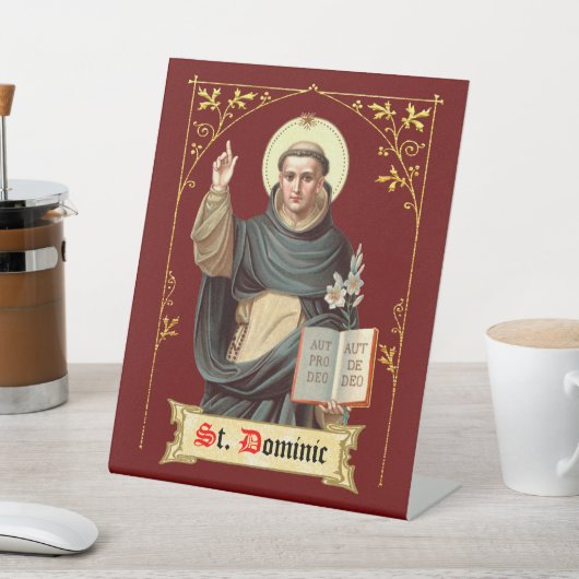 St. Dominic Preaching (BEN 002) Sockelschild (In SItu)