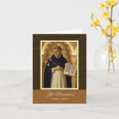 St Dominic Savio beten für uns Karte (Gelbe Blume)