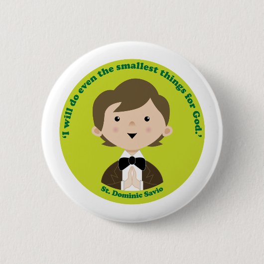 St. Dominic Savio Button (Vorderseite)