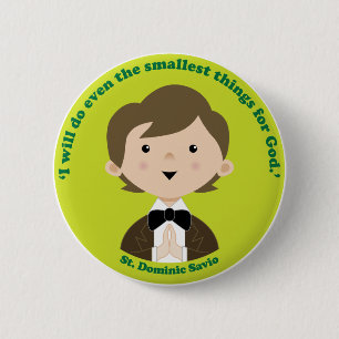 St Dominic Savio Button