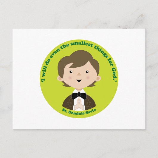 St. Dominic Savio Postkarte (Vorderseite)