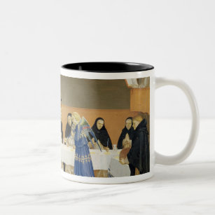 St Dominic und seine Begleiter gefüttert durch Zweifarbige Tasse