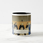 St Dominic und seine Begleiter gefüttert durch Zweifarbige Tasse (Mittel)