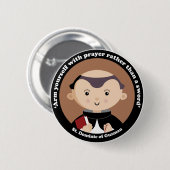 St Dominic von Guzman Button (Vorne & Hinten)