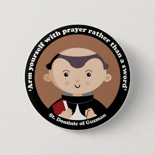 St Dominic von Guzman Button