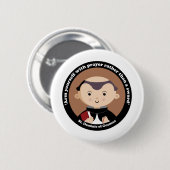 St. Dominic von Guzman Button (Vorne & Hinten)