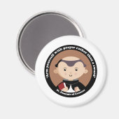 St. Dominic von Guzman Magnet (Vorderseite/Rückseite)