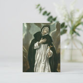 St. Dominic von Guzman Postkarte (Stehend Vorderseite)