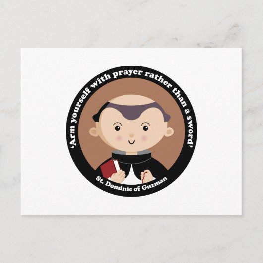 St. Dominic von Guzman Postkarte (Vorderseite)