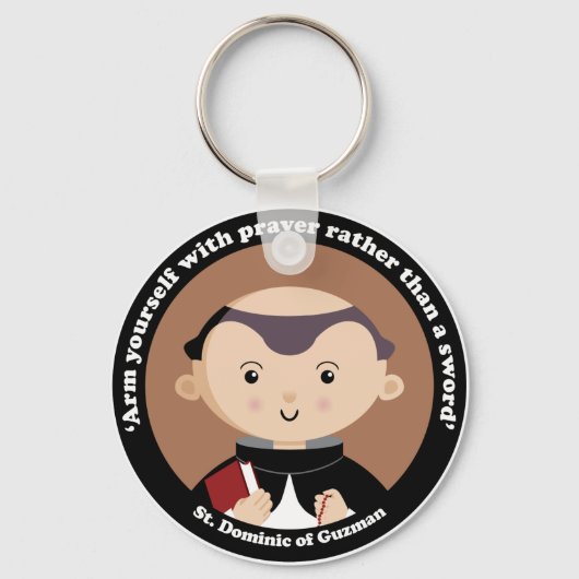 St. Dominic von Guzman Schlüsselanhänger (Vorderseite)