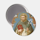 St. Dominikus de Guzman (BK 011) Magnet (Vorderseite/Rückseite)