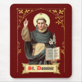 St. Dominikus predigend (BEN 002) Mousepad (Vorne)