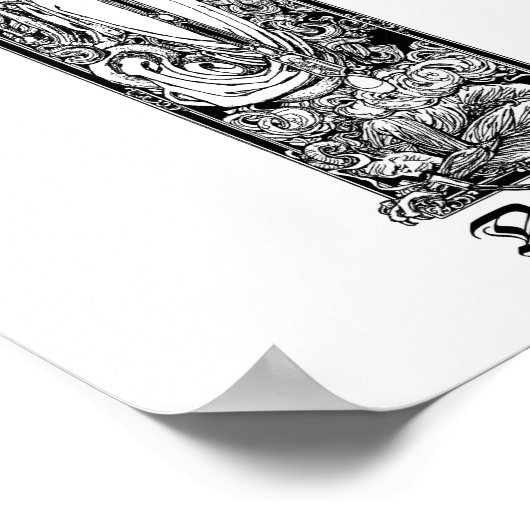 St. Dymphna Gheel 8" x 10" Print Poster (Ecke)