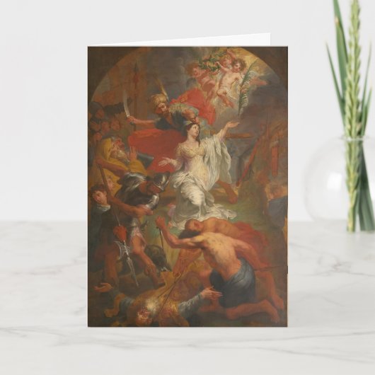 St. Dymphna Katholisches Gebet Alzheimer Angst Karte (Vorderseite)