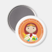 St. Dymphna Magnet (Vorderseite/Rückseite)