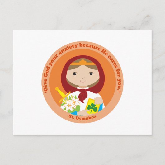 St. Dymphna Postkarte (Vorderseite)