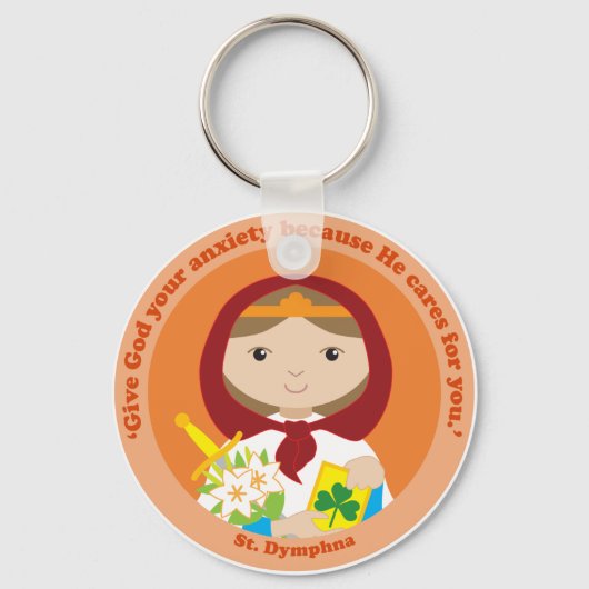St. Dymphna Schlüsselanhänger (Vorderseite)