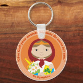 St. Dymphna Schlüsselanhänger (Vorderseite)
