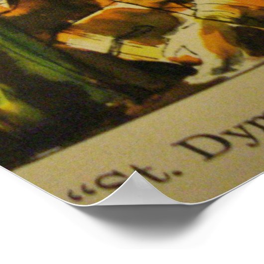 "St. Dymphna, stärken Sie uns" Poster (Ecke)