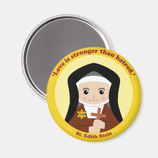 St. Edith Stein Magnet (Vorderseite/Rückseite)