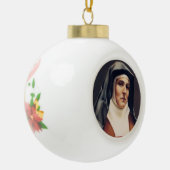 St.Edith Stein Weihnachtsverzierung Keramik Kugel-Ornament (Links)