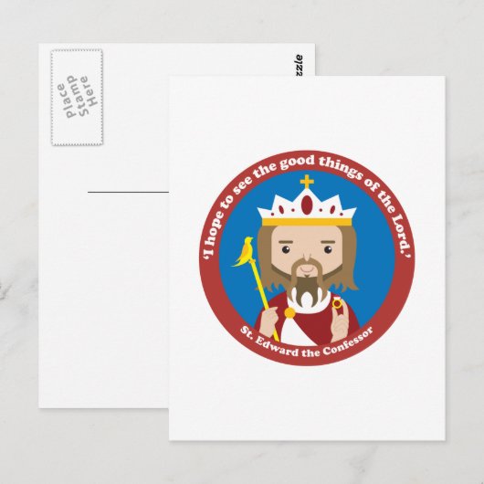 St. Edward der Professor Postkarte (Vorne/Hinten)