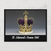 St. Edward's Crown 1661 Postkarte (Vorderseite)