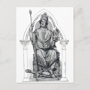 St. Eleutherius des Bischofs von Tournai Postkarte