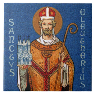 St. Eleutherius von Tournai (Detail; DG 01) Fliese