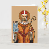 St. Eleutherius von Tournai (Detail; GD 01) Karte (Gelbe Blume)