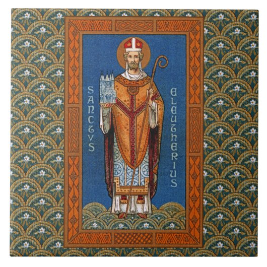 St. Eleutherius von Tournai (GD 01) Fliese (Vorderseite)