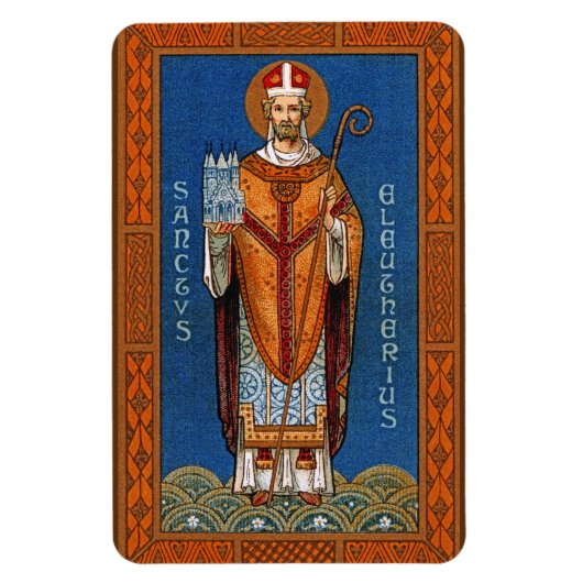 St. Eleutherius von Tournai (GD 01) Magnet (Vertikal)