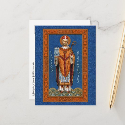 St. Eleutherius von Tournai (GD 01) Postkarte (Vorderseite/Rückseite Beispiel)