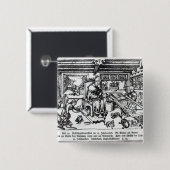 St. Eligius als Goldschmied in seiner Werkstatt Button (Vorne & Hinten)