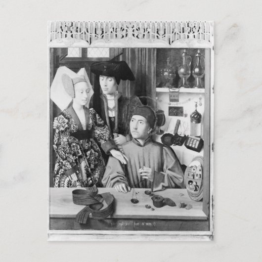 St. Eligius als Goldschmied Postkarte (Vorderseite)