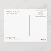 St Eligius as a Goldsmith Postcard Postkarte (Rückseite)