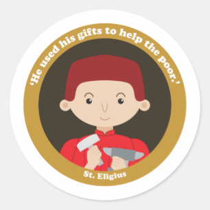 St. Eligius Runder Aufkleber
