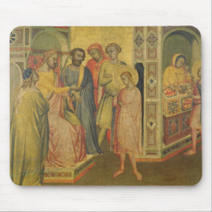 St. Eligius vor König Clothar, c.1365 (Öl auf PA Mousepad