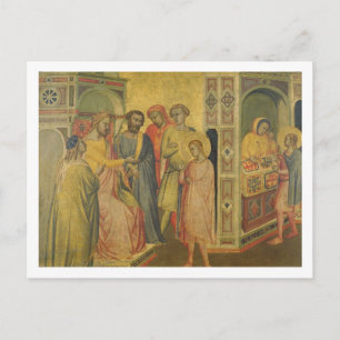 St. Eligius vor König Clothar, c.1365 (Öl auf PA Postkarte